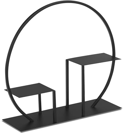 Soul & Saints Regal Ständer Vitrine Display für TONIEBOX Figuren Stahl Metall magnetisch Halter Standregal für Tonie Box Aufbewahrung Tonies Halterung (schwarz, Kreis)