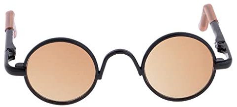Oshhni Moderne Sonnenbrille für Puppe 1/3 LUT Eyewear Gold, Eleganter Rahmen in Schwarz