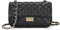 GAYI URBAN Gesteppte Crossbody-Taschen für Damen, kleine weiche Schulterhandtaschen, Mini-Clutch aus veganem Leder, Schwarz