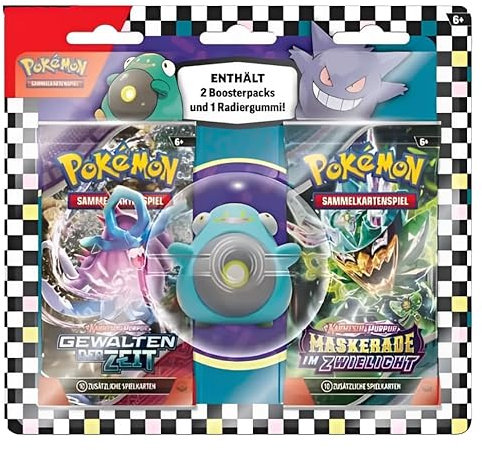 POKÉMON Back to School 2024 ERASOR Blister - mit WAMPITZ Radiergummi und 2 Boostern - DEUTSCH + Heartforcards® Versandschutz (Wampitz)