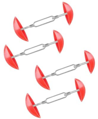 BinPhorm Hormas Zapatos para Hombre Mujer,4 PCS Ensanchadores de Zapatos Ajustables Estirador de Zapatos Antideslizante Ancho de Calzado Camilla de Zapatos Rojo