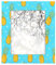 Bilderrahmen mit Ananas-Motiv, 20,3 x 25,4 cm, mit Ständer, Haken zum Aufhängen, 20,3 x 25,4 cm