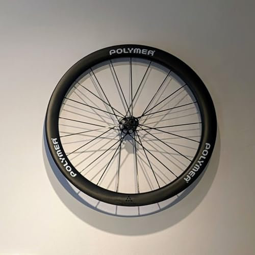 Unsichtbarer Fahrrad-Wandhalter | Kompatibel mit Renn- und Gravellaufrädern mit 12mm Steckachse (Schwarz, 12mm)