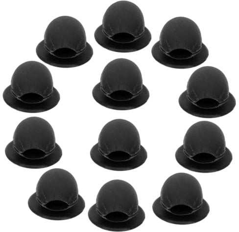 LALADEFIEE 12Pcs Silicone Dustproof Lip Brush Covers Anti Lost Lip Brush Holders for Makeup Protection Lip Brush Protectors for Travel and Storage