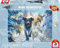 Schmidt Spiele 58558 Mark Frederickson, Hundeliebe, schwarzer Labrador im Schnee, 1000 Teile Puzzle