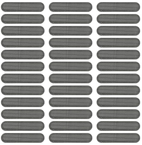 PATIKIL Phone Dustproof Net Stickers, 100 Pcs Phone Speaker Anti Dust Protector Cover Universal Speaker Mesh Sticker for Mobile (0.87x0.2), Black