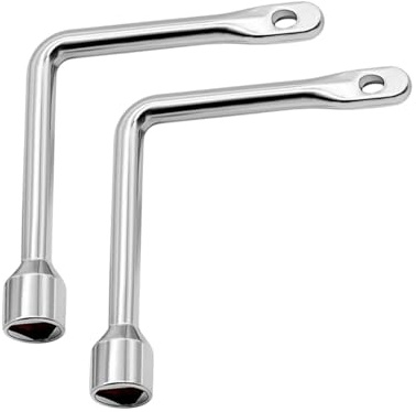 2 PCS Triangle Key Garbage Bin, L-Type Meter Box Key, Lamp Post Keys, Radiator Valve Keys, Triangle Practical L-Type Gas Meter Box Key-s for Gas Meters Fireplace Cabinet Radiator Electric