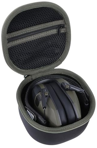 Peyyargo Étui de Protection pour Casque Antibruit Tir Walker's Razor Slim | Aussi Compatible: PROHEAR 066/030, Coque EVA Rigide, Anti‑Rayures, Accessoire pour Casque Antibruit Tir