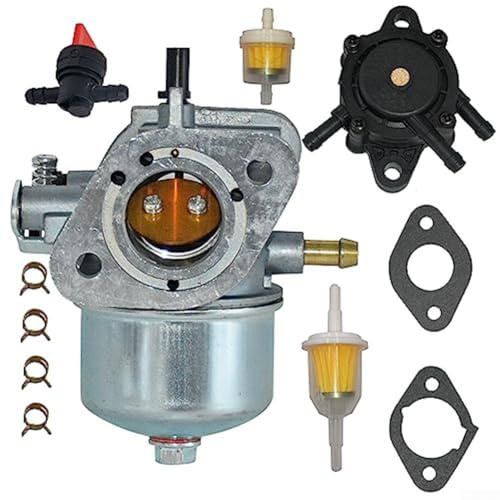 UrbanHui Kit carburatore per motori tosaerba Kawasaki FH381V, FH430V, FH541V, FS481V, costruzione in metallo, pezzo di ricambio