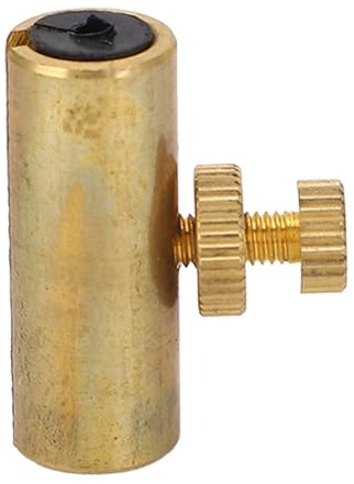 Badafaci Messing Gummi Cello Wolf Tone Eliminator Mute Tube mit Metall Verstellbar Gold für Cello Instrument Zubehör 12 Mm (S für Violine und mit feinen Saiten)