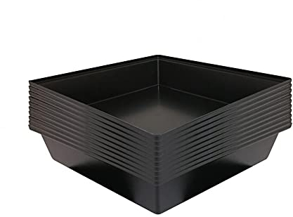 Breker Kunststoff Wanne - Kotwanne - Kunststoff Schale - 60 x 60 cm - 36 l - 10er Pack - Allzweckwanne - Pflanzwanne