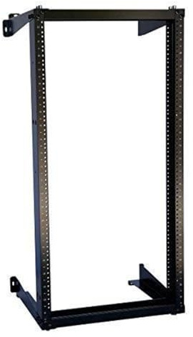 22U Wall Mount Open Frame 19 Server Equipment Rack Threaded 15 inch depth Black (22U)
