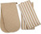 Penguin Home Heat Resistant Oven Gloves with Set of 2 Tea Towel Oven Mitt & Potholder for Home Cooking - Maximum Heat Protection/Kitchen Accessories(Beige) Size - (18x90 & 65x45 cm)