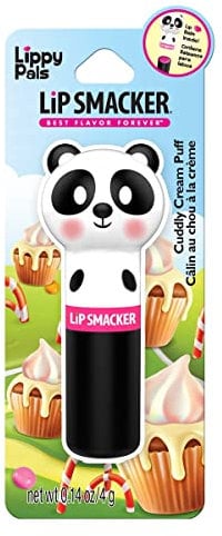 Lip Smacker Lippy Pals, balsamo per le labbra idratante e levigante aromatizzato, morbido e lucente, idratante e protettivo, gustosi sapori divertenti, cruelty-free e vegano, morbido soffio in crema