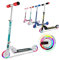 WeSkate Roller Kinder Scooter für Kinder Tretroller Faltbar mit LED Big Wheel und 3 Sekunden Faltsymstem Kugellager ABEC 7 für Kinder ab 3-12 Jahre