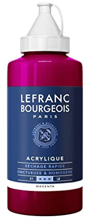 Lefranc & Bourgeois Fine Pintura Acrilica, Rosa (Magenta), 750 ml