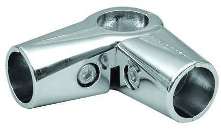 GIUNTO A 4 VIE ANGOLO ORIZZONTALE E VERTICALE PER TUBO TONDO DIAMETRO 16-25-32 mm PER AGGANCIO A 'T' PER LA CREAZIONE DI STRUTTURE IN FERRO (25 mm)