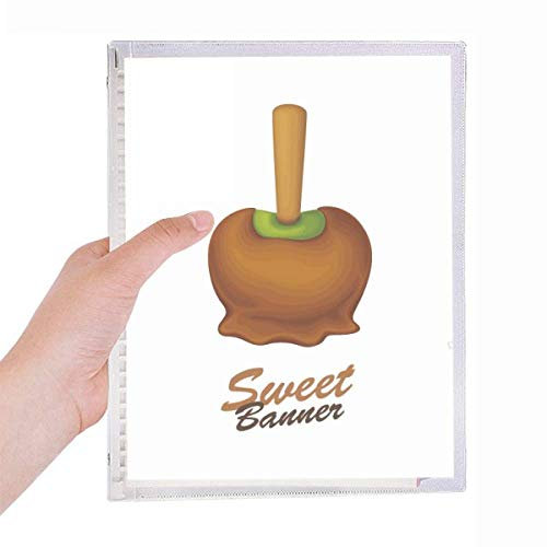 Brown Green Chocolate Ice Cream Notebook Loose-leaf Spiral Refillable Journal