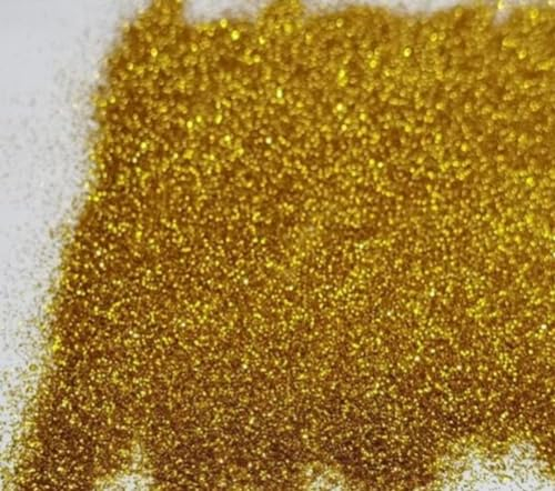 EliteKoopers 100gm Gold Ultra Fine Glitter for Craft Art Glass Covering Wine Glass Decor