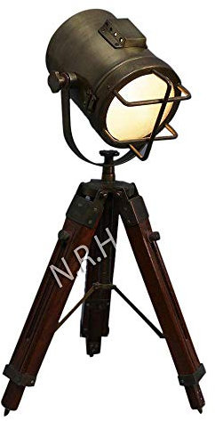 Nautical Replica Hub Designers Table Lamp Tripod Base Adjustable Work Light Hotel Living Room Decor
