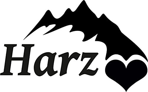 Stickerpalast 2X Auto Aufkleber Harz Berg/Gebirge Deutschland | 11 cm konturgeschnitten