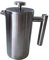 Pressstempelkanne Monza Edelstahl mit Isolierfunktion/Doppelwandig (Silber, 1500 ml)