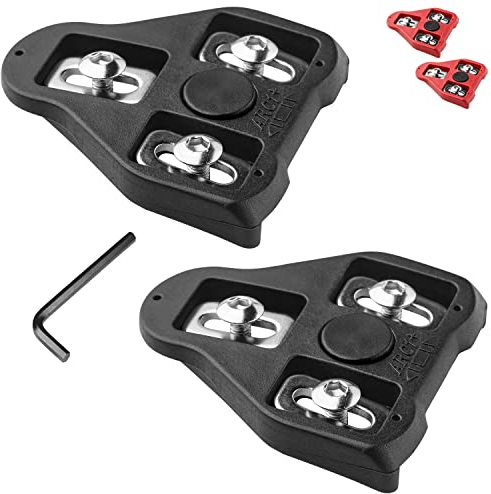 Kompatibel mit Peloton Look Delta (9 Grad) Fahrrad-Stollen – Indoor Cycling & Rennrad Fahrrad-Stollen-Set, kompatibel mit Peloton Indoor Bikes Pedalen und Schuhen Clipless Spinning- und Fahrradschuhe