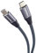 PremiumCord Cavo di Collegamento USB-C 3.2 Gen 2x2, Cavo Dati Superspeed ​​Fino a 20Gbit/s, Cavo di Ricarica Fino a 5A, Potenza 100W, PD3.0 / QC4.0, USB 3.2 Generation 2x2, Colore Nero, Lunghezza 1m