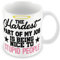 MUGGZ Work Colleague Funny Gift Mug - The Hardest Part of My Job is Being Nice to Stupid People. – Custom Funny Coffee Mug – Unique Gift for Friends & Family