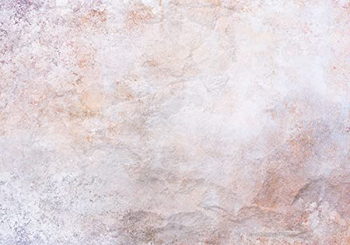 decomonkey Fototapete Abstrakt 350x256 cm Design Tapete XXL Fototapeten Vlies Tapeten Vliestapete Wandtapete moderne Wand Schlafzimmer Wohnzimmer Büro Steinwand Optik Grau Orange Violett