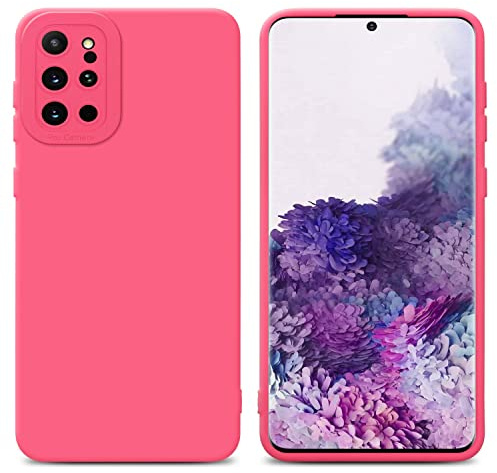 Cadorabo Hülle kompatibel mit Samsung Galaxy S20 Plus Schutzhülle TPU Silikon Case Liquid Design mit Kameraschutz Slim Kratzfest Weiche Gummi mit Rundumschutz Case Hülle für Galaxy S20 Plus in Rot