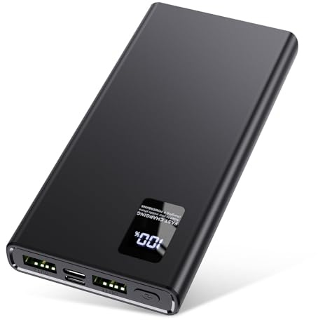 Power Bank 12000mAh,Powerbank klein Aber stark (USB C Output & Input) 3A Externer Handyakkus mit Schnellladefunktion,Powerbank Große Kapazität Kompatibel mit iPhone 14 13 12 Samsung Apple Xiaomi