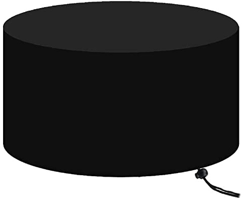 Abdeckung für Gartenmöbel, Abdeckplane Gartenmöbel Schutzhülle, 420D Oxford Gewebe - Wasserdicht, Winddicht, UV-Beständiges Sitzgruppe Schutzhülle für Gartentisch - Rund Φ80x70cm