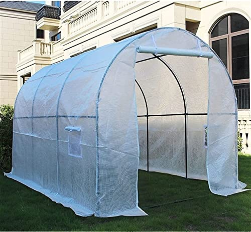 OKUOKA Grande Serre extérieure complète du Tunnel avec châssis en Acier Lourd, Jardin de tomates Hothouse, 2m / 3M / 4M / 5m / 6m de Long Qualité Couverture Tarp (Size : 200x200x200cm)