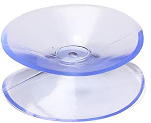 YSJJZRL Ventosa in PVC trasparente a doppia faccia di alta qualità per specchio, tavolo in vetro (10 pezzi, 35 mm)