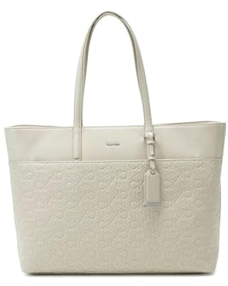 Calvin Klein CK MUST SHOPPER LG - EMB MONO, grau(peagrey), Gr. *