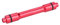 Haofy 15Mm to Qr Adapter, 15Mm Thru Axle Hub Adapter to 9Mm Quick Release Skewer for 100Mm Front Wheel, Skewer Adapter Quick Release (Rot)