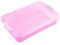 Bac de jeu sensoriel portable de 38,1 cm avec couvercle, à remplir d'eau, de sable, de perles et plus encore (rose)