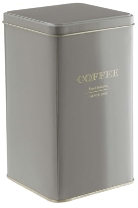 BUTLERS Recipiente de café de chapa (1850 ml) -TIN TIN - Lata para café molido y granos de café, recipientes de almacenamiento con tapa para cápsulas de café y cápsulas de café