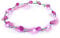 LED Blumenkranz Haarschmuck Blumen Stirnband Kopfschmuck Party Hochzeit JGA Karneval (Pink)