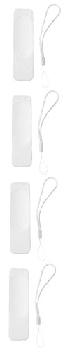 Gatuida 4 Pièces Boîtier De Télécommande Manche à Distance Étui De Télécommande en Silicone Manchon De Contrôleur De Télévision Antichoc Blanche Couvercle du Contrôleur Gel De Silice 4k