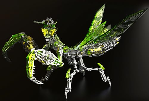 Caimcie 3D-Mantis-Puzzles Aus Metall Für Erwachsene, Modellbausätze Für Mechanische Montagemodelle, Farbenfrohes Puzzle Zum Selbermachen, Kreative Bastelgeschenke Für Erwachsene Teenager A