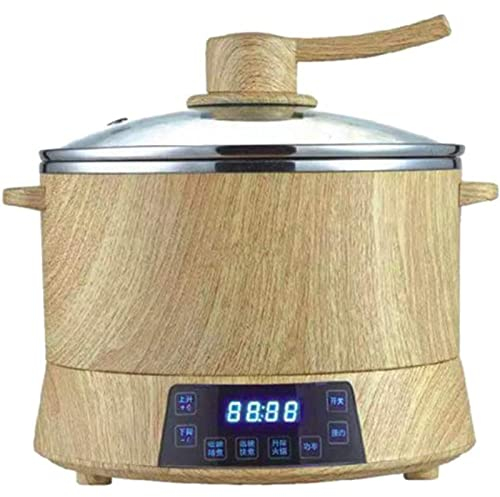 SmPinnaA Olla Arrocera, Olla Arrocera para Piojos Olla para Estofado Múltiple Programación Inteligente Vaporera Digital 4L Olla Interior Baja En Azúcar Y Vaporera Y Vaporera,B