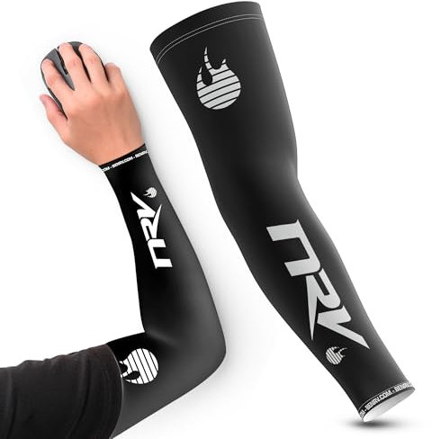 Manchette de Compression Gaming Esport (Edition Performance) – Optimisez Votre Jeu avec Confort et Style – Conçu par des Joueurs Professionnels – Durable, Respirant et Sans Friction (Noir, S)