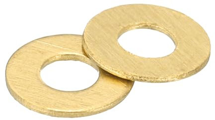 QUARKZMAN M2.5 Rondella Piatta, 300pz Ring di Guarnizione Piana in Ottone 6mm OD 0,5mm Spessore Ring Guarnizione Tenuta Metallo per Viti Bulloni Dadi