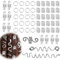 58 Stück Dreadlocks Schmuck, Haarschmuck Silber Braids Schmuck Haarringe Silber Haarperlen Verstellbar Cuffs Haarperlen, Geliefert für Damen Männer Zöpfe Dekoration