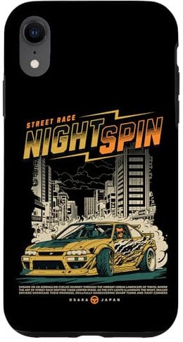 iPhone XR Cool Vintage Japanese JDM Tokyo Japan Drift Race Samurai Car Case