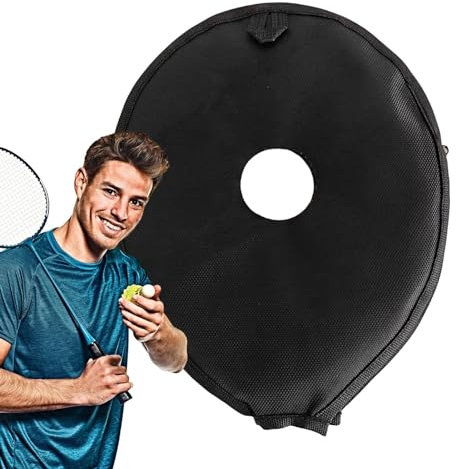Copertura per teste di racchette da badminton, equipaggiamento di protezione per badminton, borsa per il trasporto durevole | efficace custodia protettiva per racchette da allenamento, chiusura