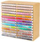 walowalo Marker-Organizer, Für 280 Marker, Marker-Halter Aus Bambus, Künstlerbedarf-Bleistift-Aufbewahrungs-Organizer Mit 28 Fächern, All-in-One-Marker-Aufbewahrung Stifte Organizer