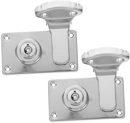 KONTONTY Antikes Kofferschloss Doppelverschluss-Riegel Aus Metall Kofferverschluss Für Koffer Gepäck Reisetaschen Und Aktentaschen 2 Stück 7.20 X 4.00 X 0.60 Cm